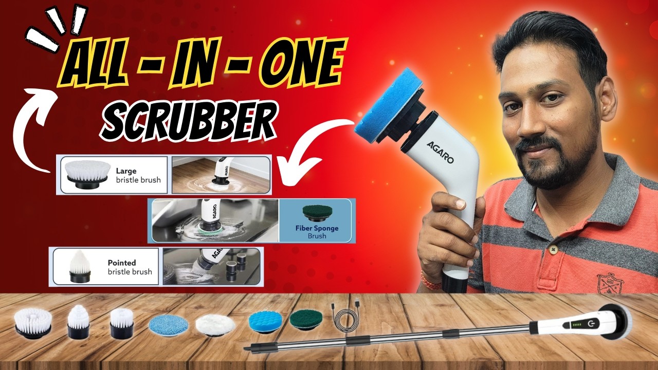 AGARO Royal Electric Spin Scrubber Review | बाथरूम और घर की सफ़ाई के लिए इलेक्ट्रिक ब्रश