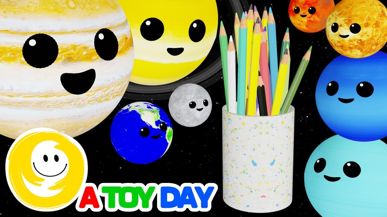 PLANET DRAWING SONG 🎶✏️🌎🪐✏️🎶 | Mercury Venus Earth Mars Jupiter Saturn Uranus Neptune #atoyday