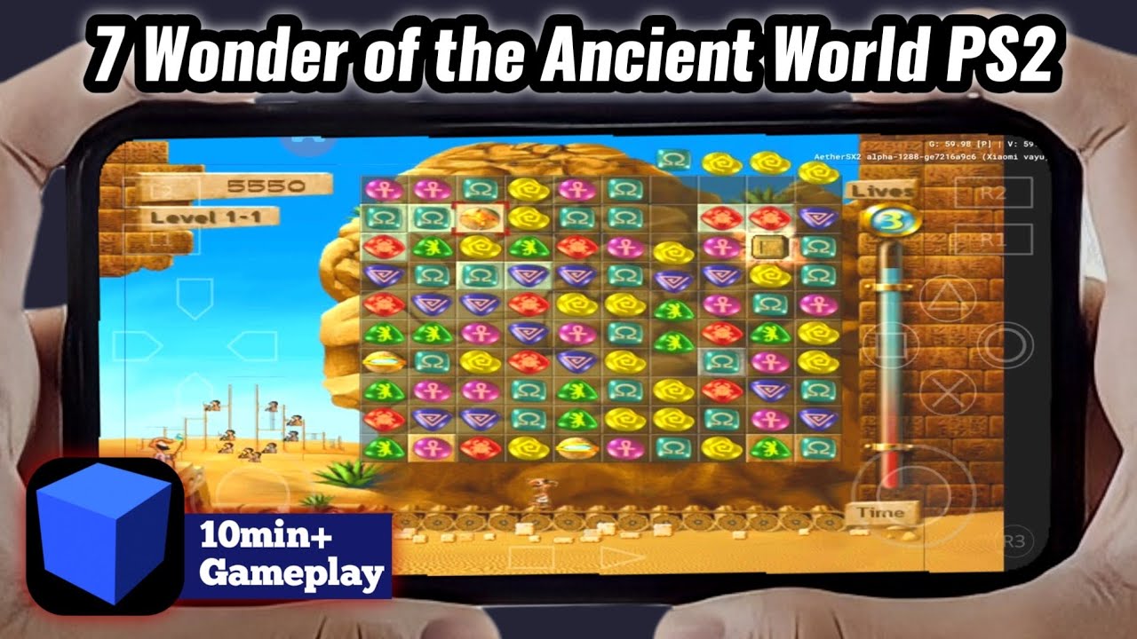 7 Wonders Of The Ancient World PS2 Android Gameplay - AetherSX2 (ps2 emulator for android)