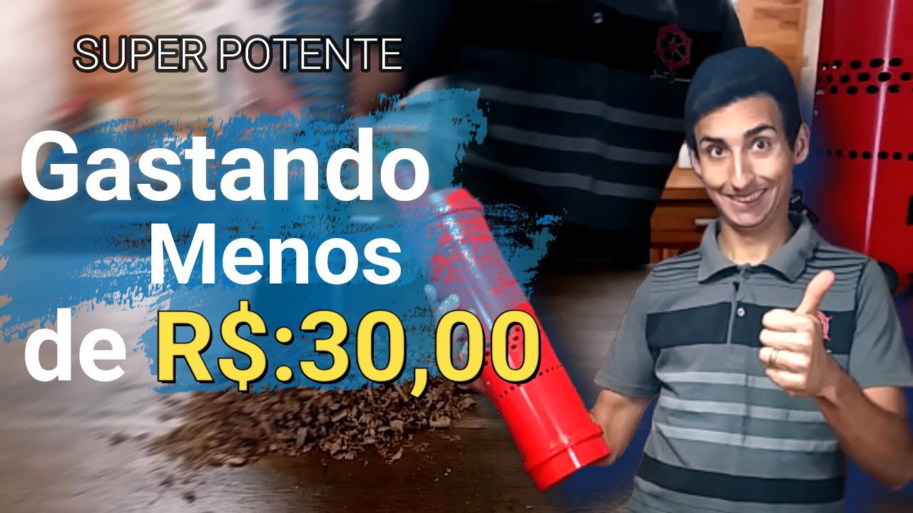 Faça um ASPIRADOR de PÓ com tubo de PVC.  Surpreendente :)