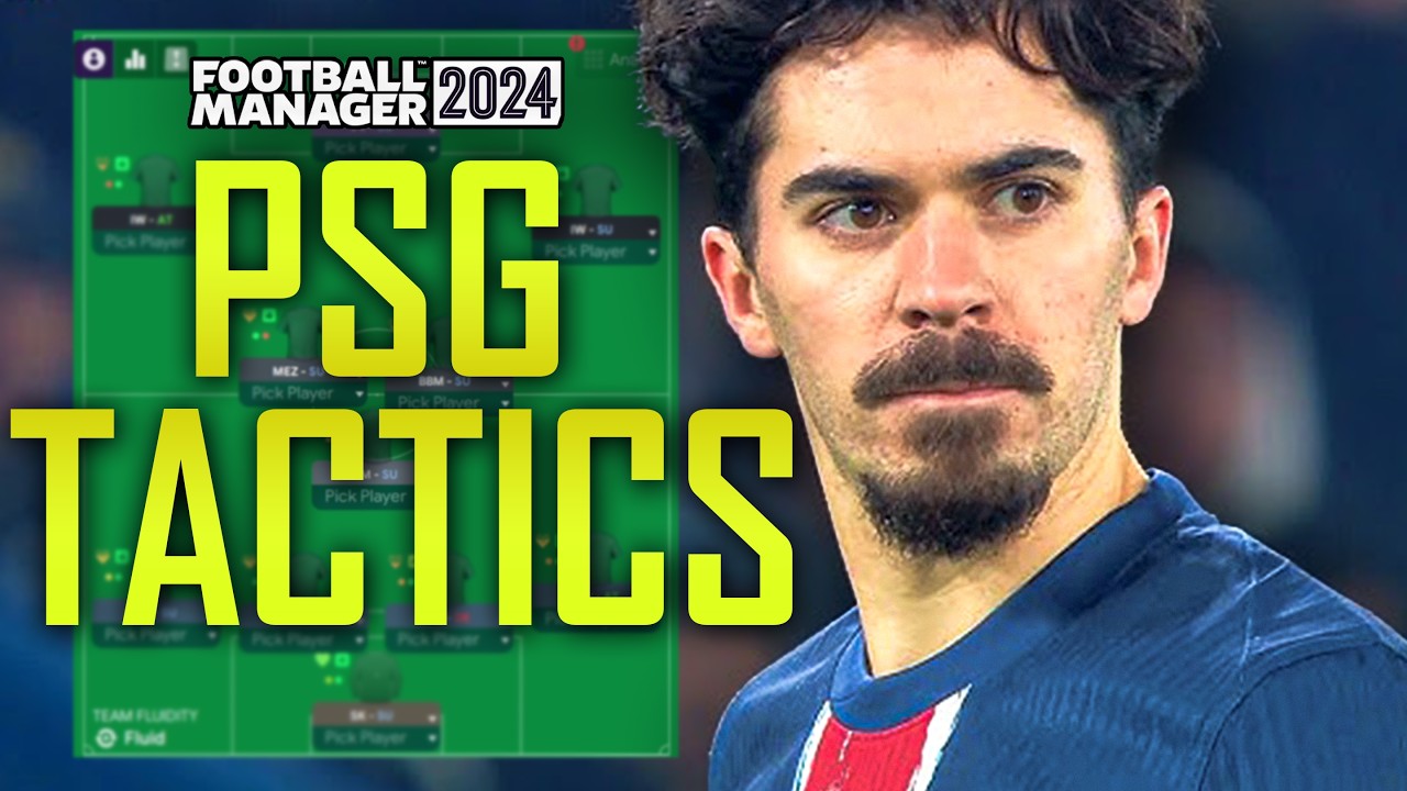 PSG's UCL Winning Tactic (Complete FM24 Tactic Guide)
