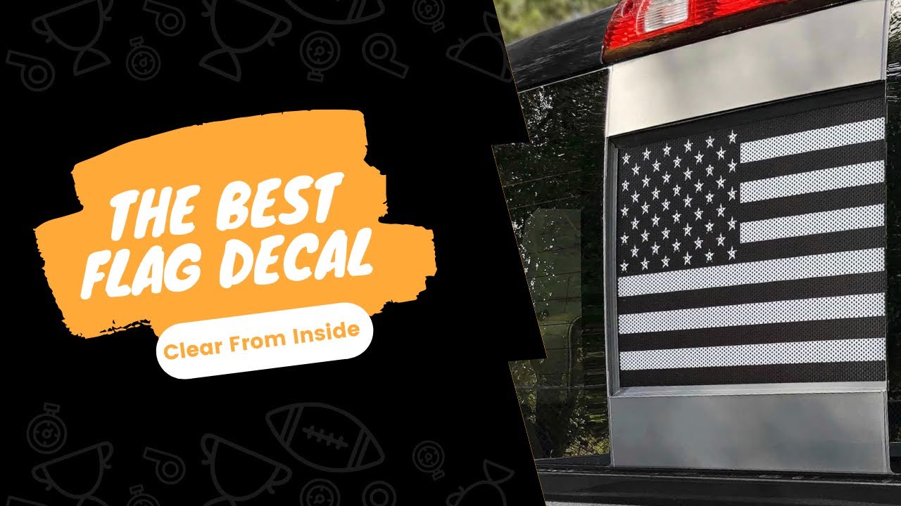 The Best Flag Decal For Your Pickup Truck Sliding Glass Window (Invisible From Inside)