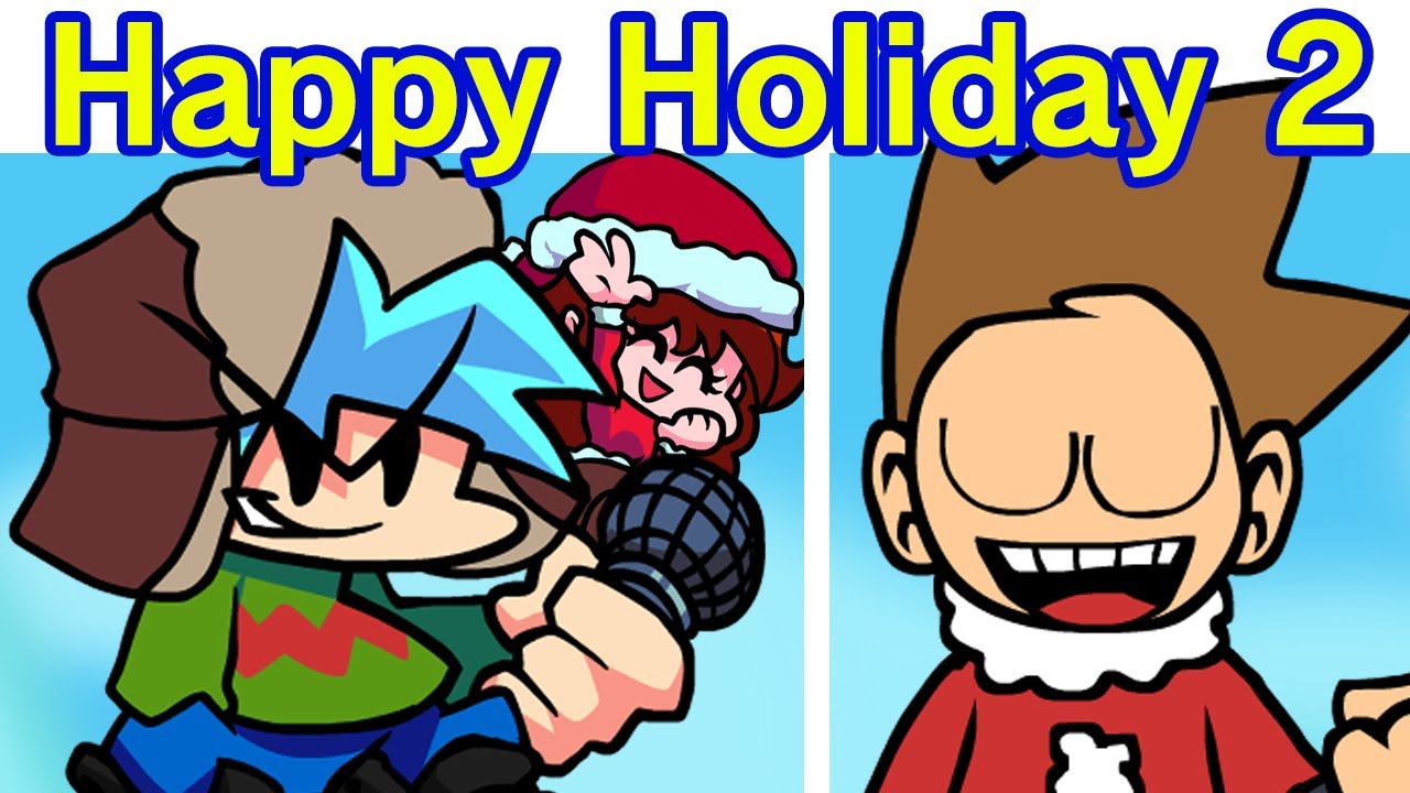 Friday Night Funkin' The Holiday Mod FULL WEEK 2 (FNF MOD) (VS Senpai, Tankman, Mommy, Eddsworld)