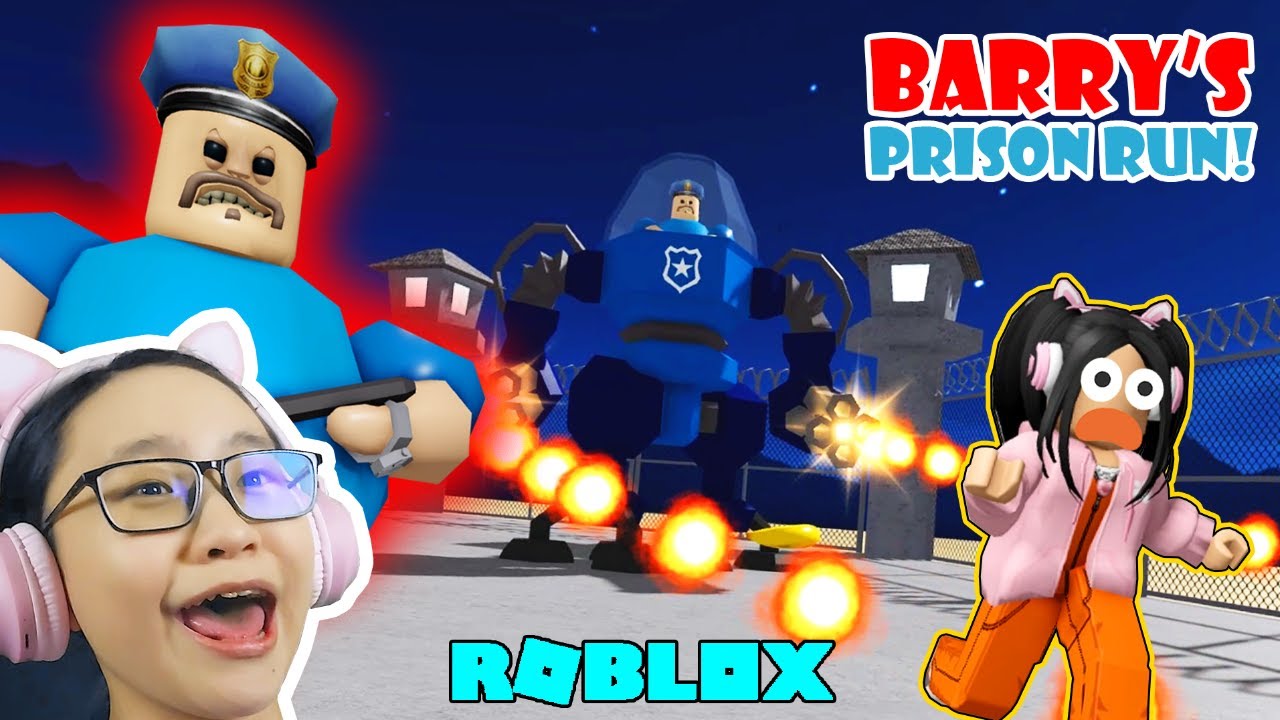 Escape Barry Prison Run in Roblox - Im at PRISON again!!!