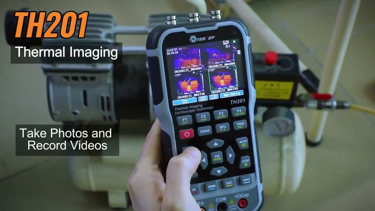 TH201 4 in1 Oscilloscope Multimeter With Thermal Imaging