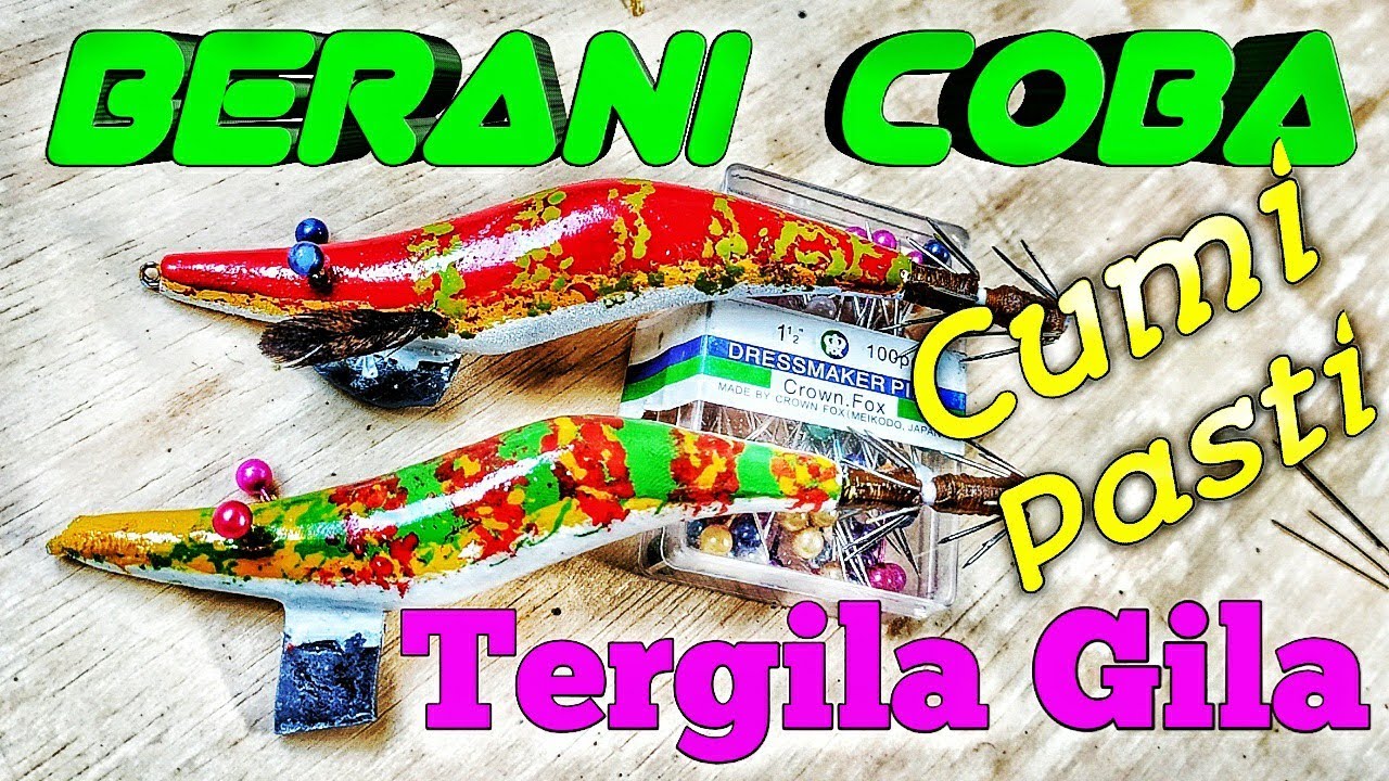 Cara mewarnai squid jig | Mewarnai squid jig dengan cat minyak