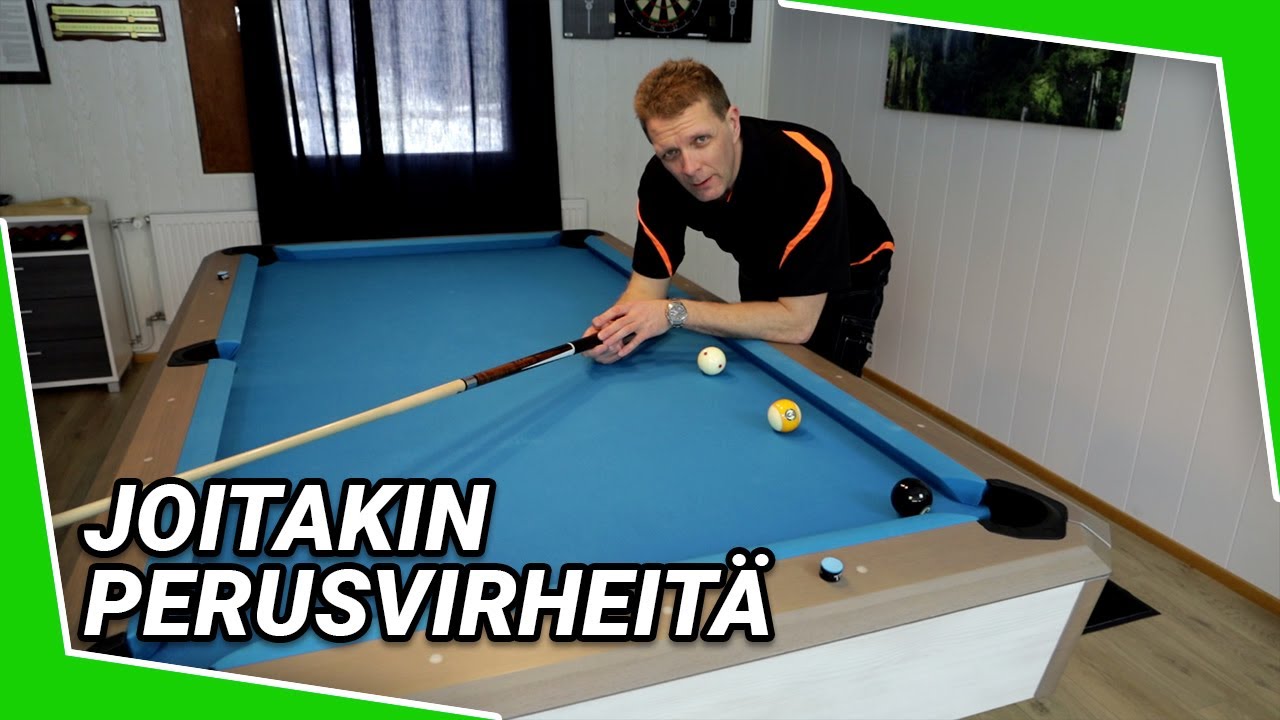 Joitakin perusvirheitä biljardissa