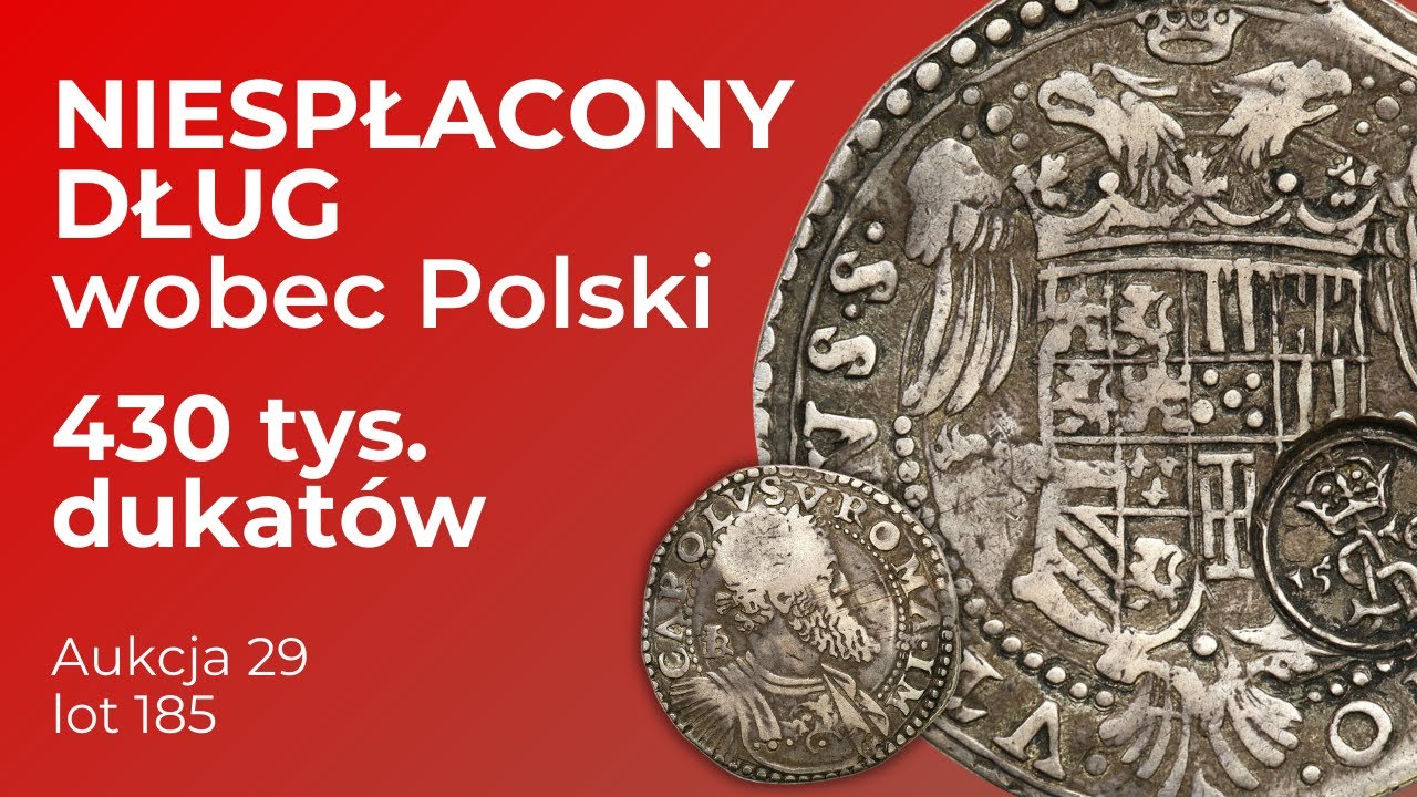 NIESPŁACONY DŁUG WOBEC POLSKI - 430 tys. dukatów | Zygmunt II August. Półtalar - sumy neapolitańskie