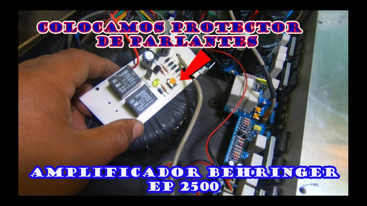 ✨🤪PROTECTOR DE PARLANTES AMPLIFICADOR BEHRINGER EP 2500
