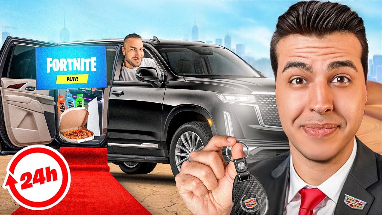 ۲۴ ساعت تو بزرگترین ماشین امریکایی زندگی کردیم 😂 پارسا گوز بارونمون کرد
