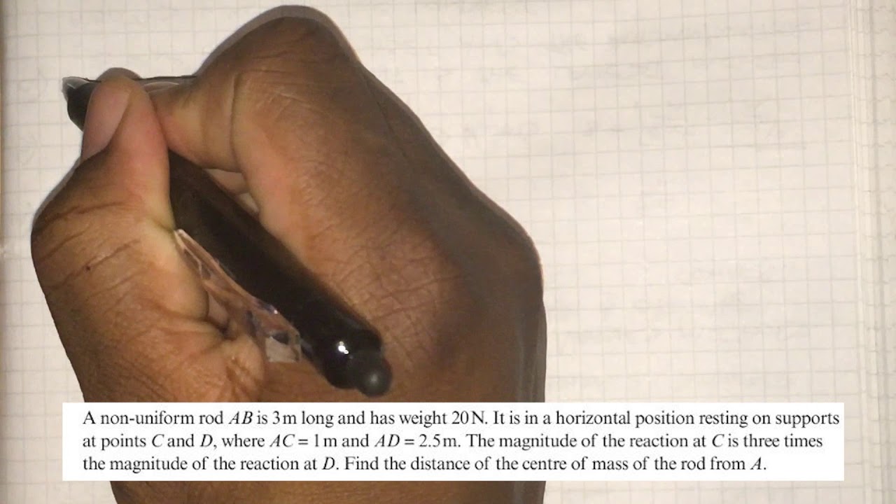 Year 13 - Moments 4 - Centre of Mass