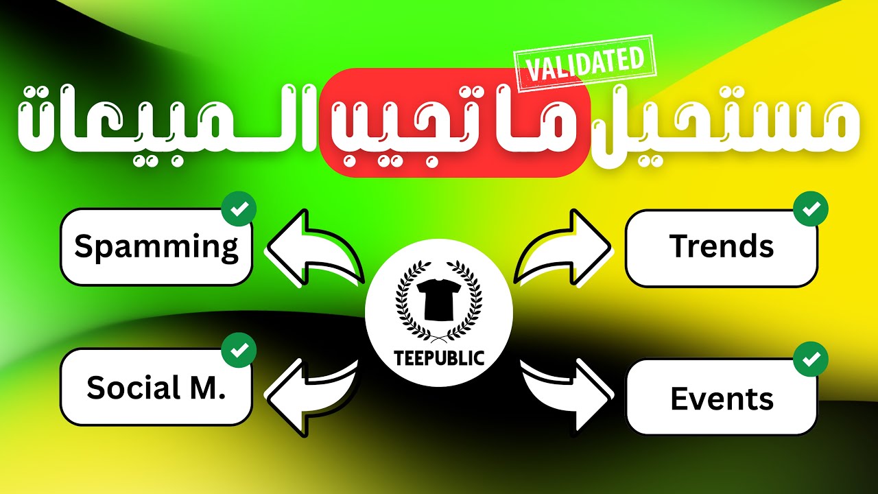 سر تحقيق المبيعات على تيبابليك -  Teepublic شرح حصري