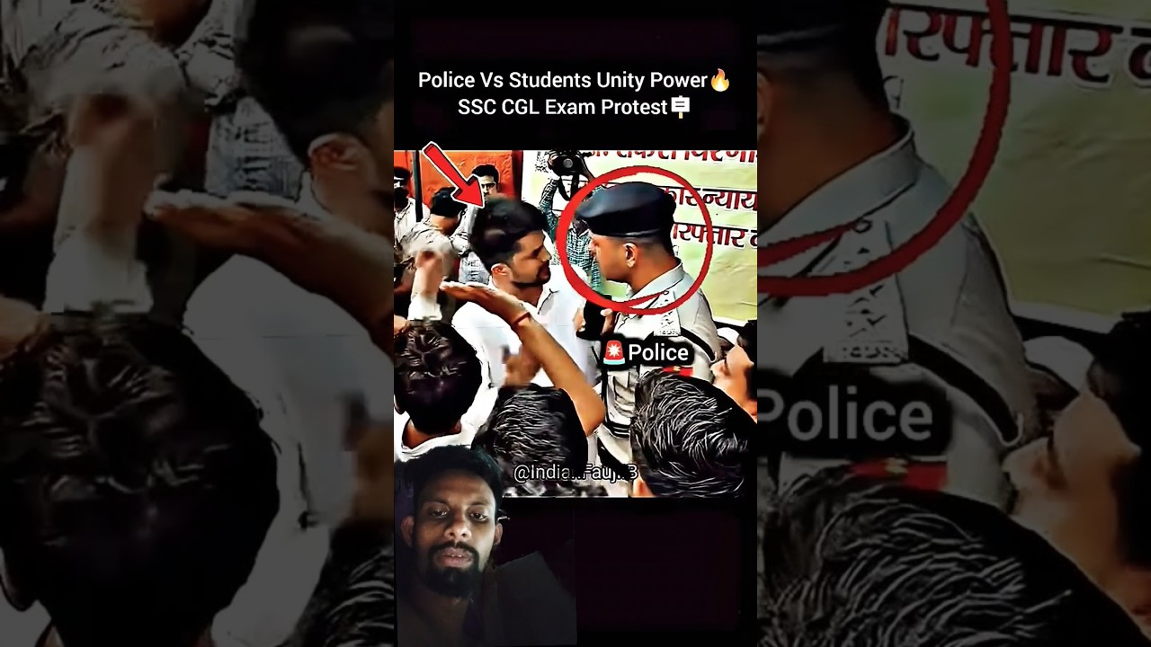 Police Vs Students Power🔥☠️SSC Exam Protest?#police​ #ssc​ #exam​ #protest​ #army​ #power​ #viral​