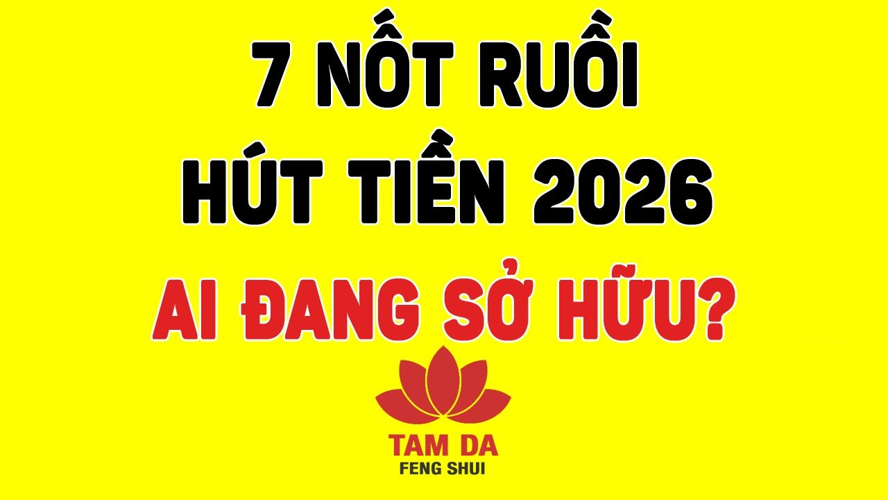 7 Nốt Ruồi Hút Tiền 2026 - lộc kéo đến liên tục – tiền vào không kịp đếm