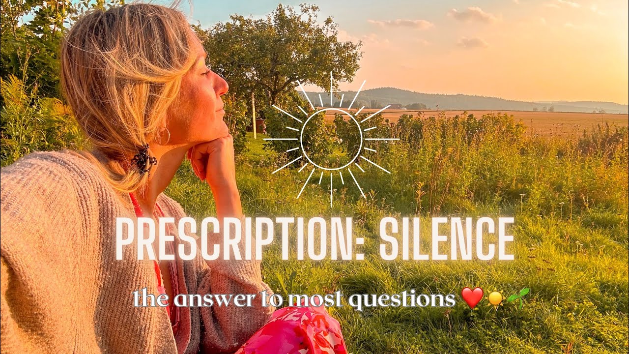 Prescription: SILENCE 💫  the answer to most questions 🙏 (listen to the music of your Soul ♾️)