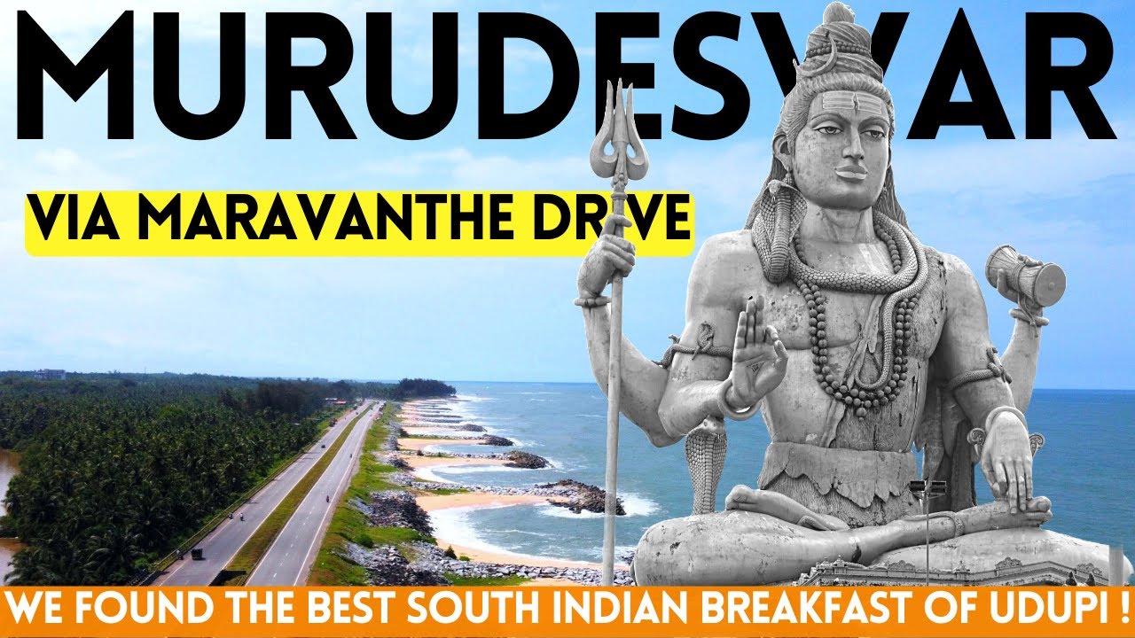 Trip to Murudeshwar Temple, Tourist Places & Maravanthe Beach from Udupi | Coastal Karnataka Tourism