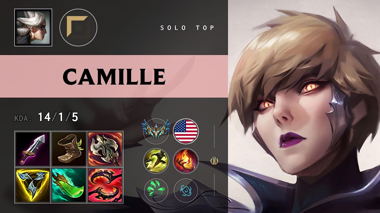 Camille Top vs Olaf - NA Challenger Patch 26.11