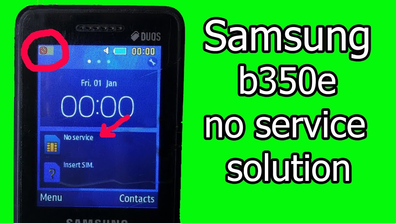 Samsung sm b350e no service solution | b350e Network problm | No Network