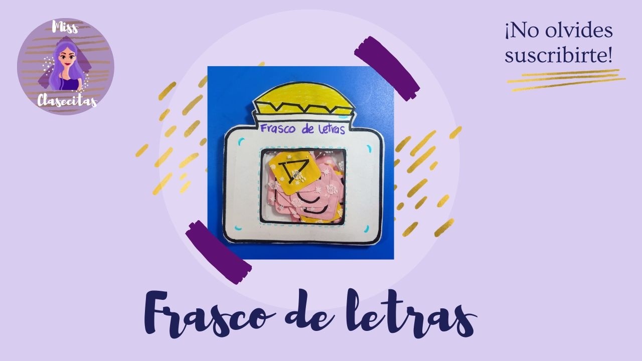 Frasco de letras ♥ Miss Clasecitas ♥ Preescolar