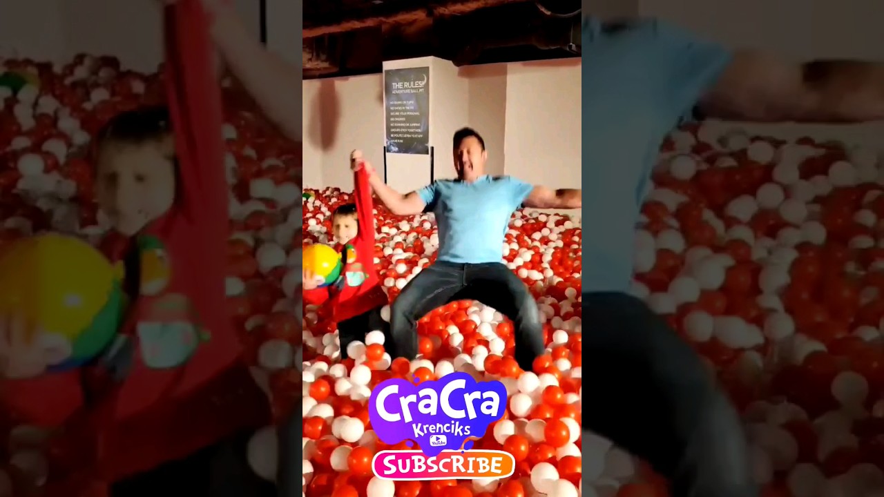 Jumping in the World's Largest Ball PIT #funny #kids #boomerang #ballpit #fun #jump #cracra #world
