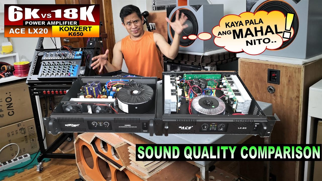 Ace LX20 vs Konzert Power Amplifier - Sound Quality Comparison + Custom DIY Speaker Box | Aleks On