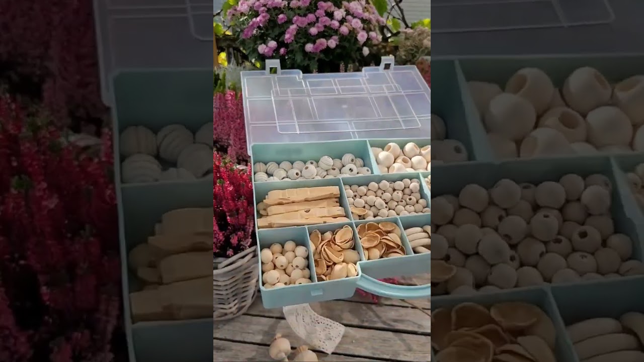 Gartenfee mit Heide basteln -Herbst Deko DIY :  Pflanzenstecker aus Mohn und Calluna