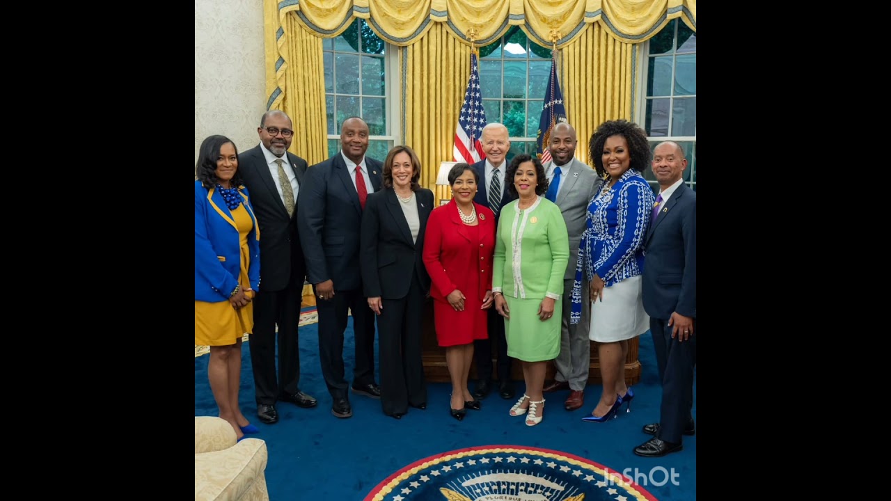 President Biden and Vice President Kamala Harris meeting with leaders of  