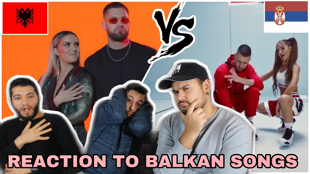Reaction to Balkan Songs: Fatima Ymeri ft Trimi -Amore (Albania) vs. CVIJA X TEODORA -NOKAUT(Serbia)