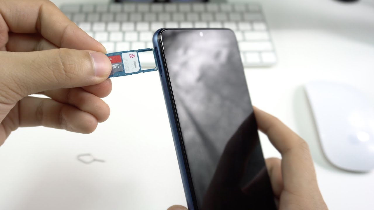How to Install SD and SIM Card into Samsung Galaxy A12