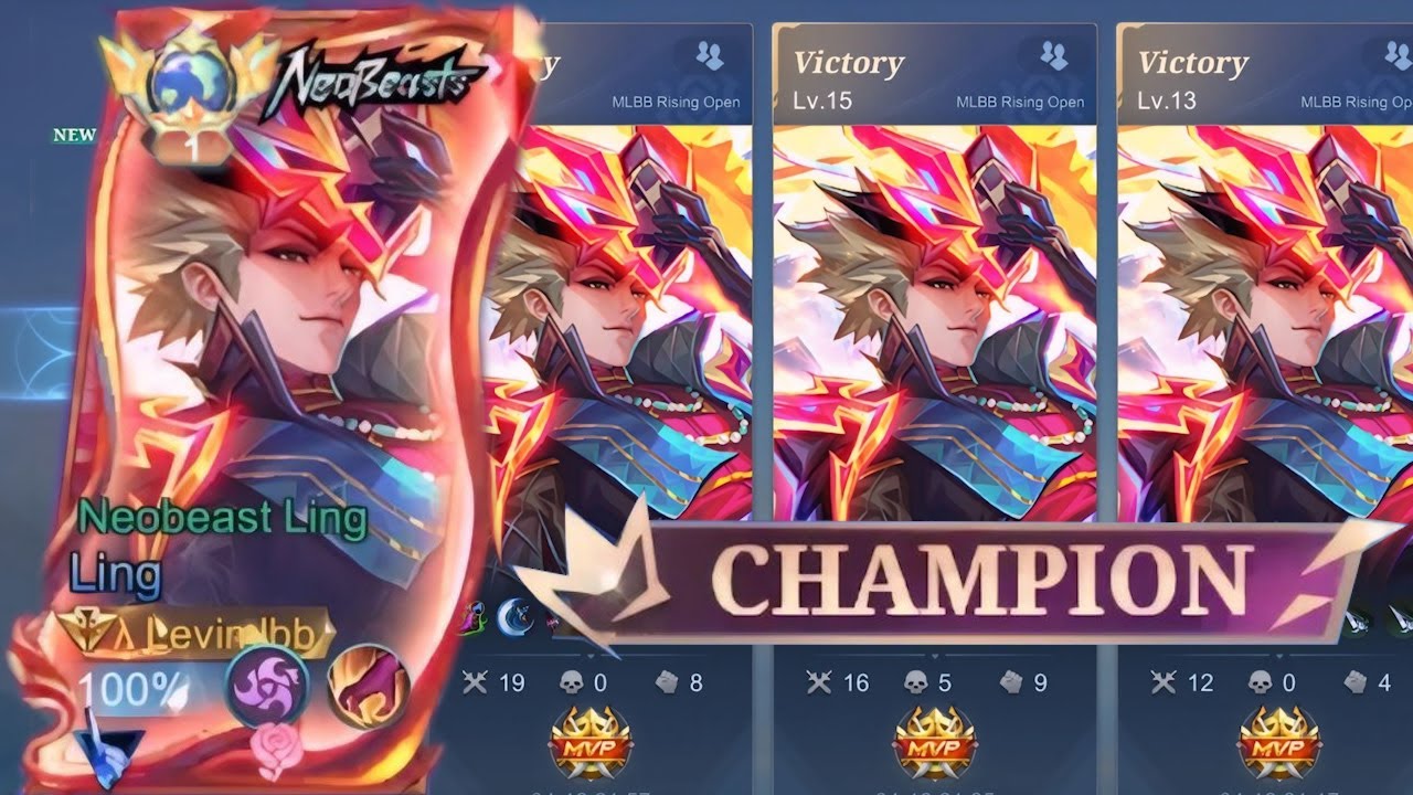 LING FASTHAND & PERFECT GAMEPLAY FULL NEOBEAST SKIN IN RISING LEAGUE | LING BEST BUILD & EMBLEM 2025