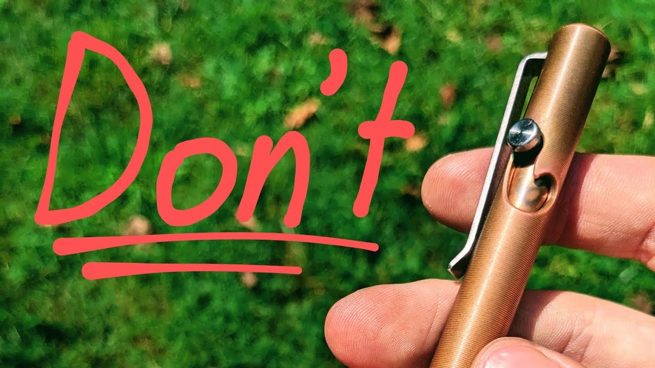 Why you SHOULDN'T buy a Tactile Turn Bolt Action Pen (Issues)
