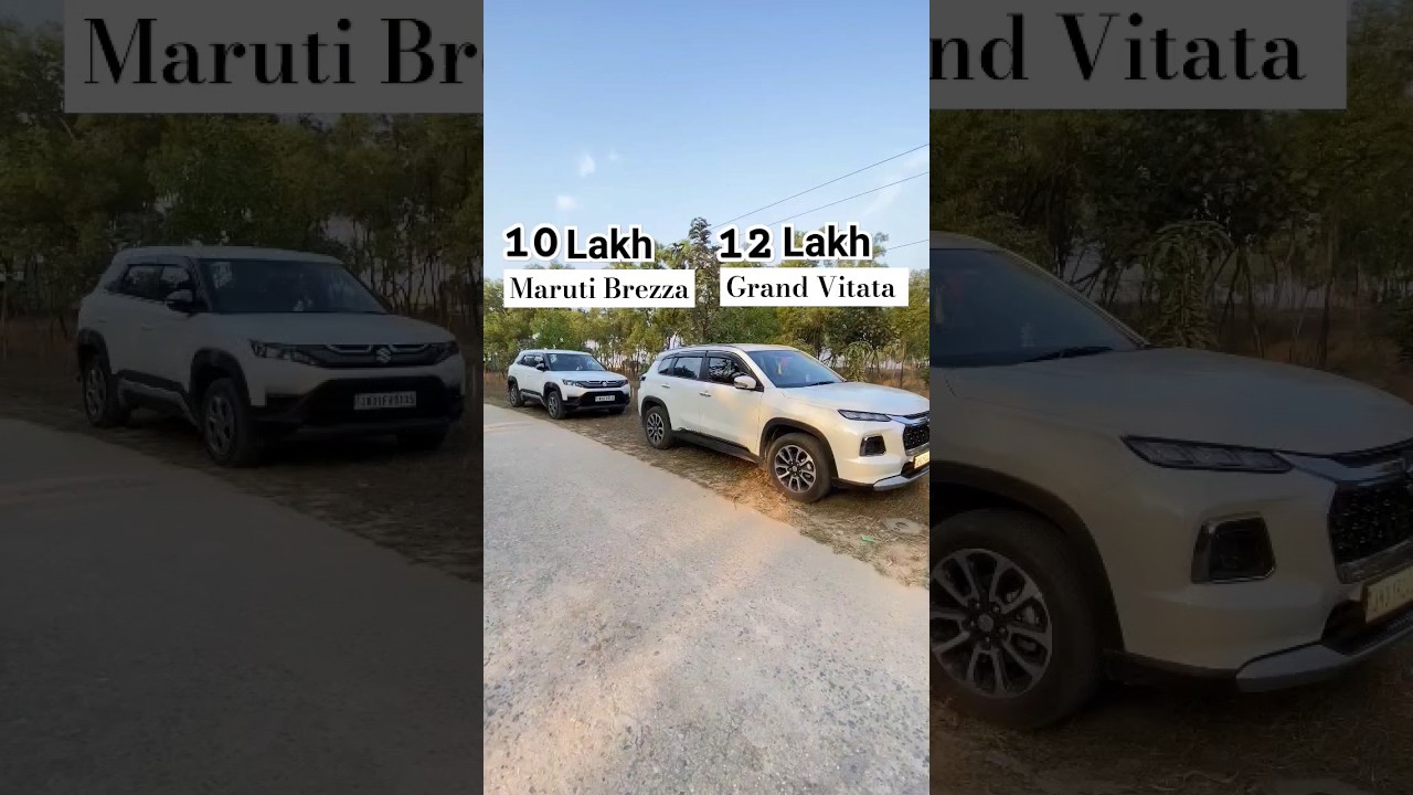 Maruti Brezza vs Grand Vitara 2024 🧐|₹10Lakh vs ₹12Lakh |#ytshorts #viralshortsvideo #shortsvideo
