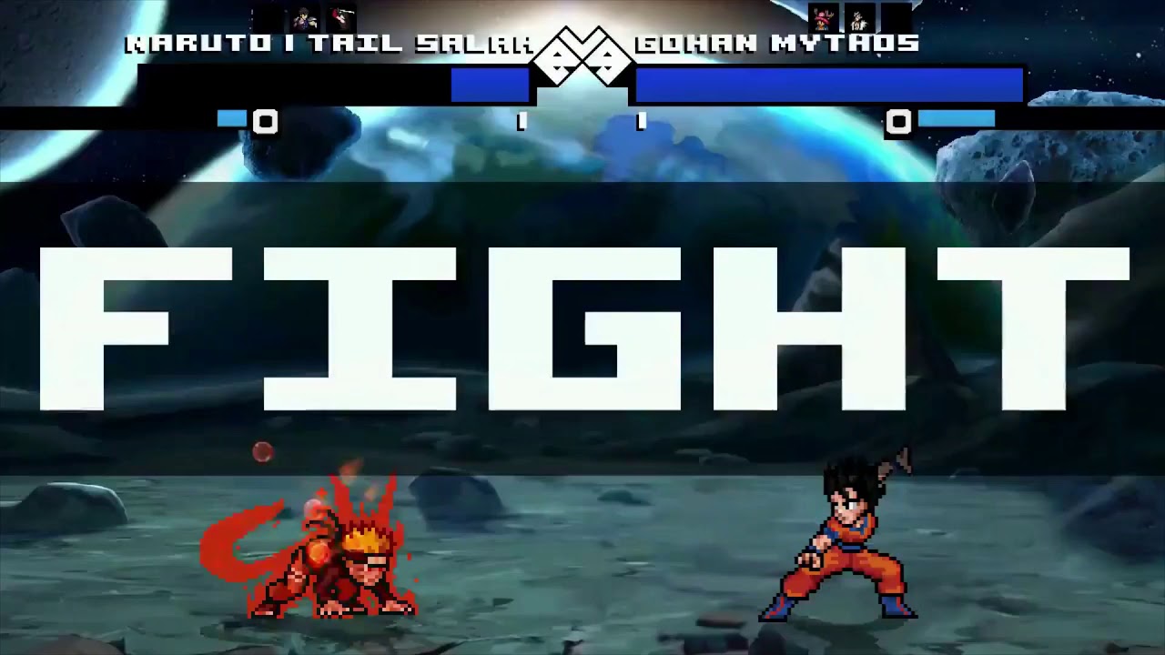 Broly , Naruto 1 Tail, Kenshiro, and Akame vs Broly, Gohan, Kenpachi, and Chopper!!! (Mugen Battle)
