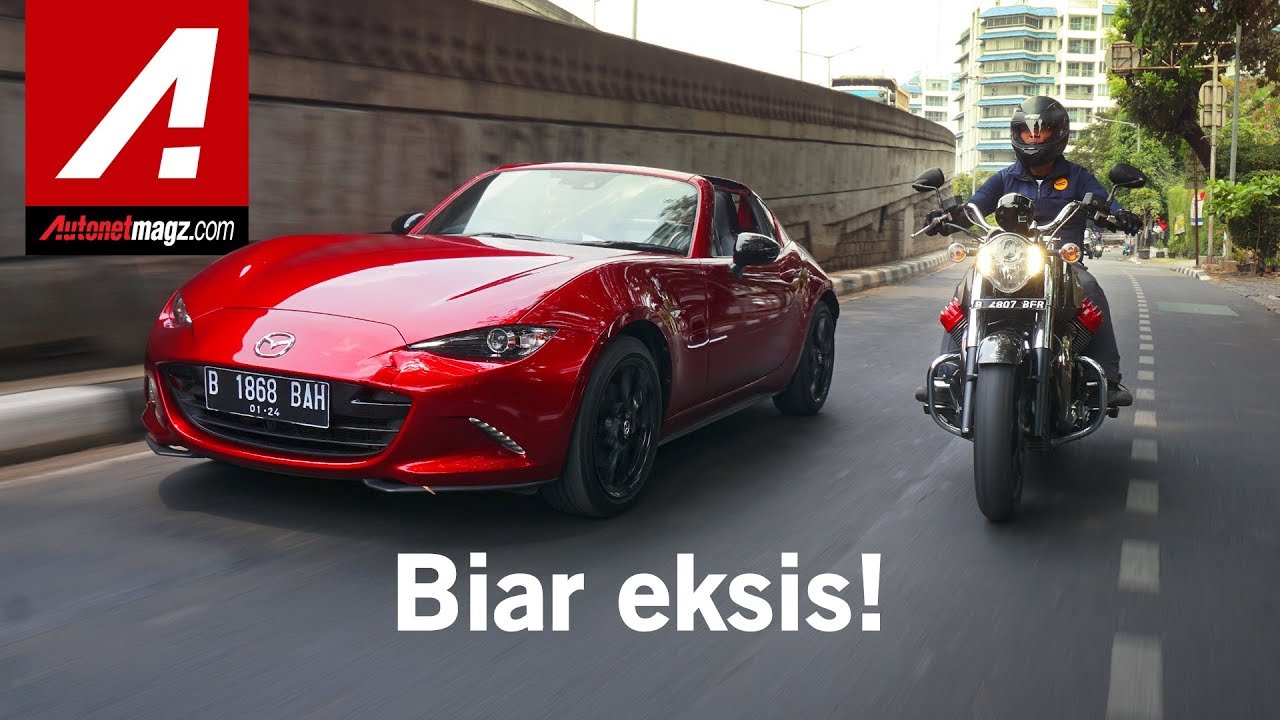 Harga sama, pilih mobil atau motor? - Mazda MX-5 RF vs Moto Guzzi California 1400
