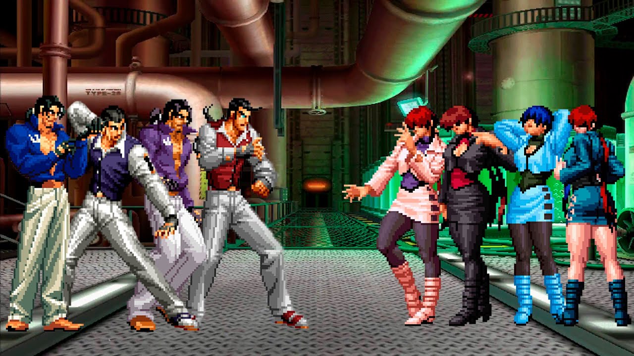 [KOF Mugen] Robert Garcia Team vs Shermie Team