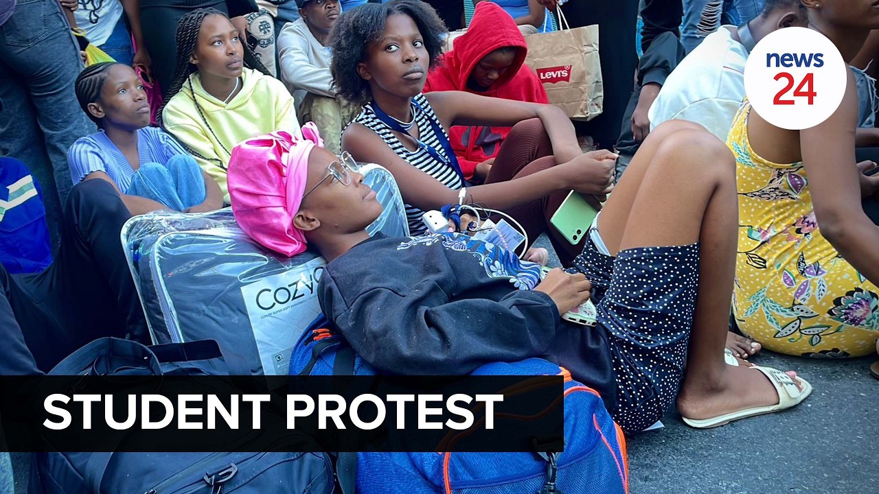 WATCH | Students stage a sit-in outside the #SONA2026 precinct over accommodation issues