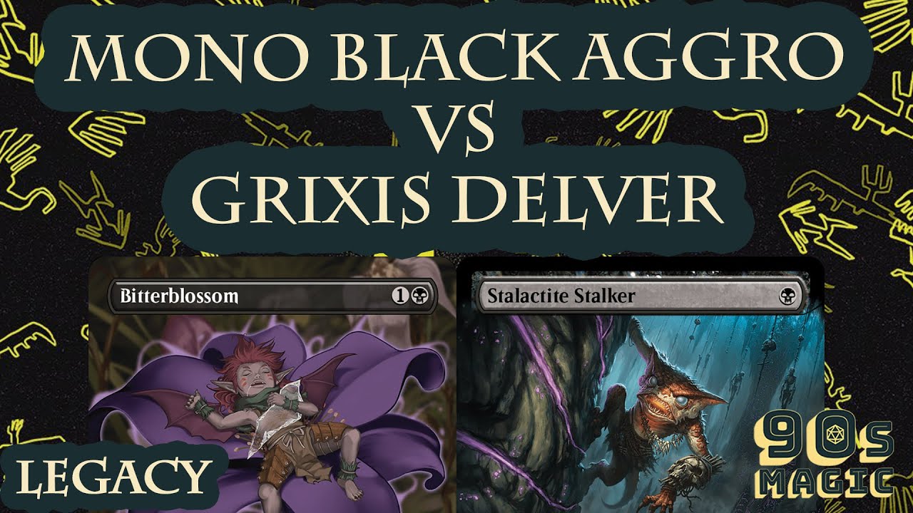 Grixis Delver vs Mono Black Aggro [MTG Legacy]