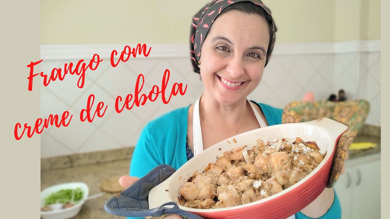 FRANGO COM CREME DE CEBOLA - #fácildefazer #umadelicia #frangoassado