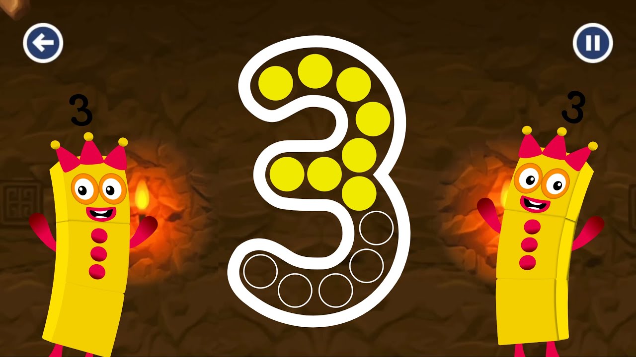 Numberblocks 3 Number Magic Run - Introducing Numberblocks 3 Character | Number 3 Go Explore