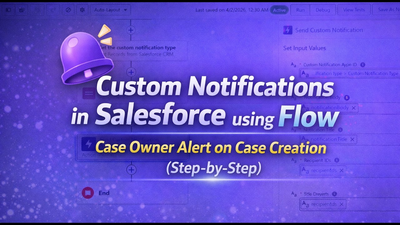 FLOW54: Пользовательские уведомления в Salesforce с помощью Flow || Оповещение владельца обращени...