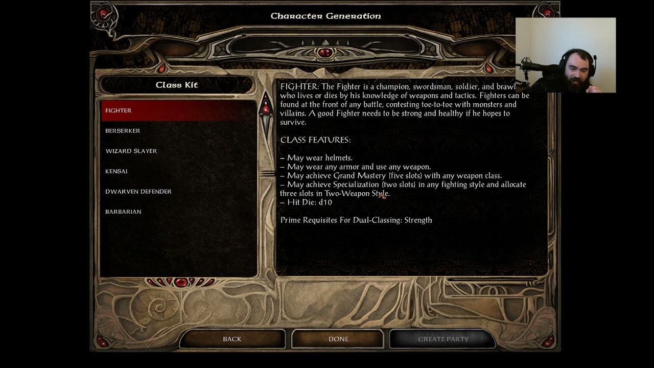 Baldur's Gate Class Guide