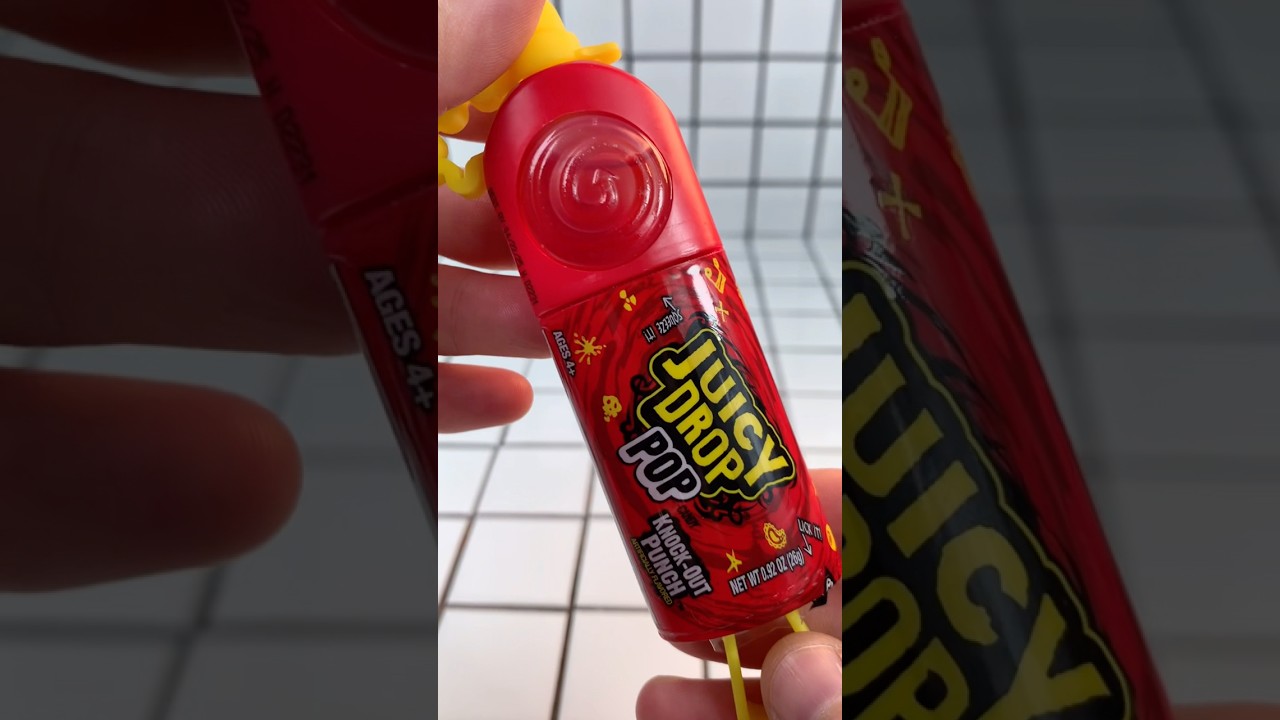 Juicy drop pop candy jelly gummy asmr food mukbang