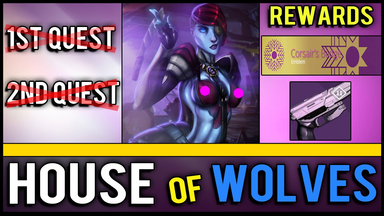 Destiny: Let's Play House of Wolves | 1st & 2nd Quest Walkthrough + Funny Moments, and New Rewards!