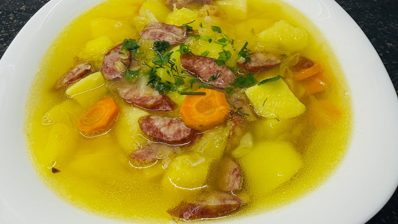 🔥 СУП з МИСЛИВСЬКИМИ КОВБАСКАМИ, СОЧЕВИЦЕЮ та КАПУСТОЮ 🍲 Ситний, ароматний суп з копченими нотками 🤍