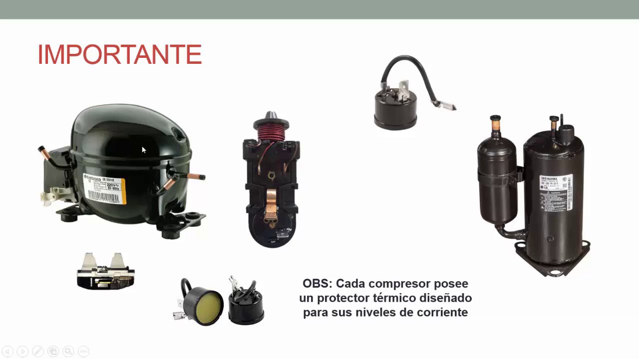 BIMETALICOS O PROTECTORES TERMICOS DE COMPRESORES EN REFRIGERACION