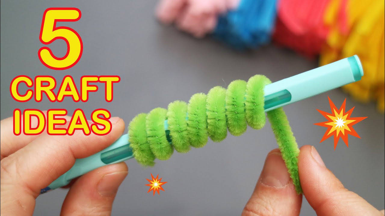 5 CUTE IDEAS from Pipe Cleaner