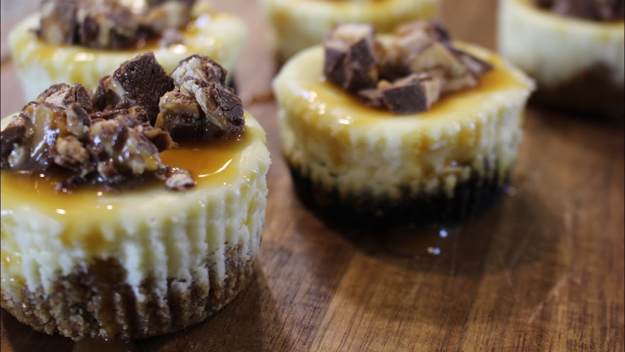 Snickers Mini Cheesecakes Recipe | Cheesecake Factory Inspired