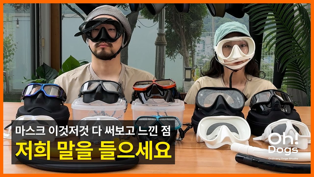 프리다이빙 장비 -프린이가 경험해본 마스크들-