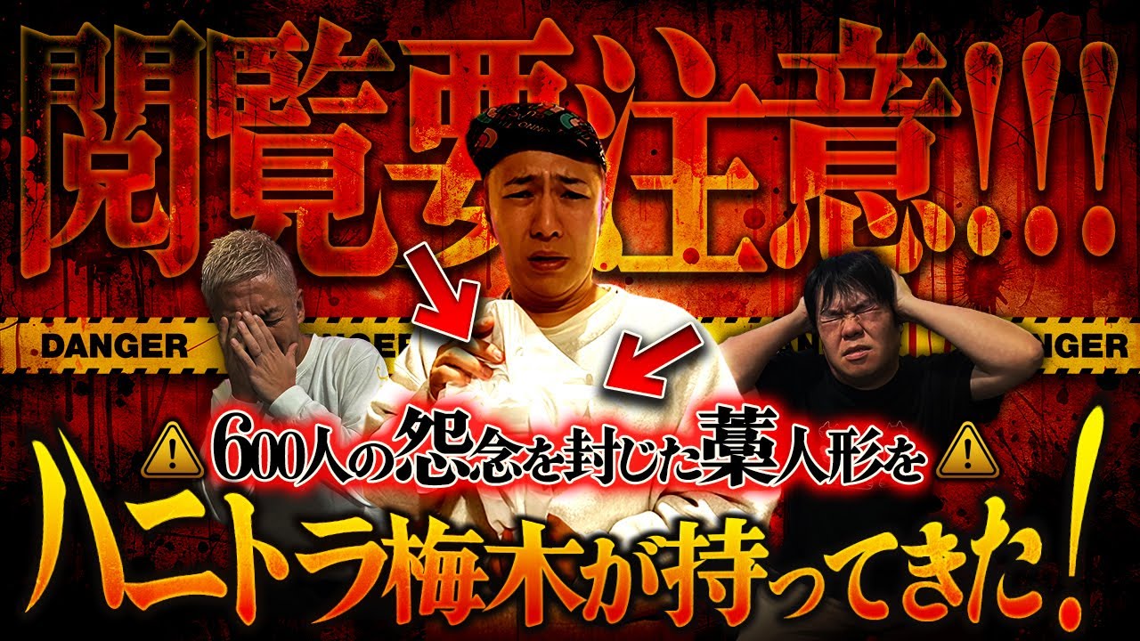 ※超閲覧注意※600人の怨念を封じた藁人形を持参してハニトラ梅木が登場‼️【ハニトラ梅木】【ナナフシギ】【怖い話】