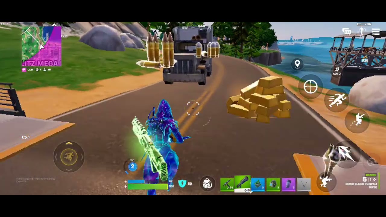 7 MINUTES FORTNİTE MOBİLE (HOW TO CAN'T PLAY) 